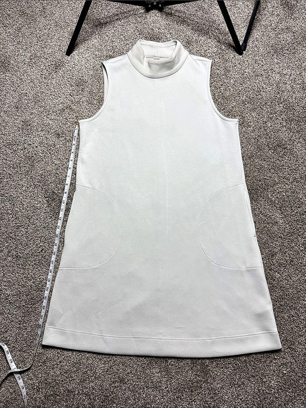 SPANX AirEssentials Mock Neck Dress Mini White Medium